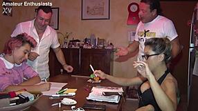 mom's ass takes rough pounding from eager young group