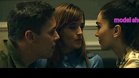 Feels so wild banging teens in this horny threesome party sex