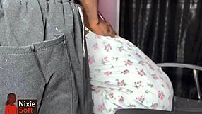 nixie soft blows her friend's huge black cock perfectly