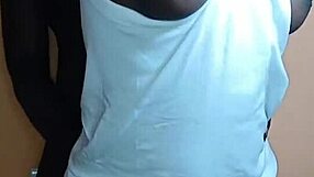 Ebony 18yo teen sneaks in for midnight pussy ride on black cock!