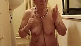 French housewife slut bent over for humiliation spanking and doggystyle slave sex