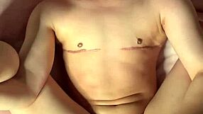 Ftm Kai Stares Intensely While Cumming Hard