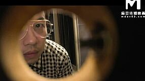 Newlywed Wife Cheats in Toilet Bent Over Vegetable Stall Owner's Big Cock Doggystyle