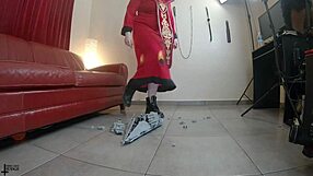 behind the scenes giantess empress crushes star destroyer in boots