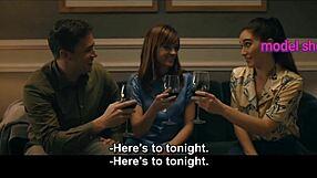 Feels so wild banging teens in this horny threesome party sex