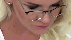 Sultry Milf Secretary Nina Flaunts Big Tits in Lingerie Heels