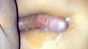 boyfriend pounds girlfriend doggystyle then nuts on fat ass