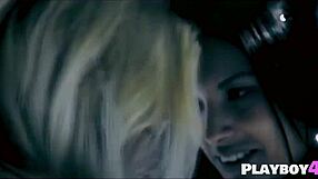 two lesbian milfs share fingering and licking fun