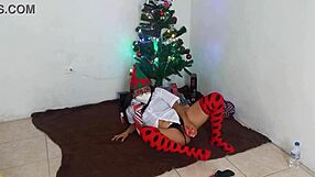 Mature Student Masturbates Clit With Dildo Christmas Slut