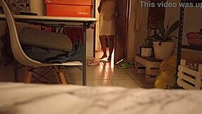 gordita pregnant mexican wife slips on tight thong voyeur