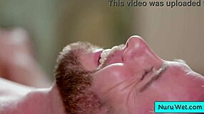 Two tattooed teen masseuses vanessa sky katie kush slurp seth gamble's big cock in nuru share