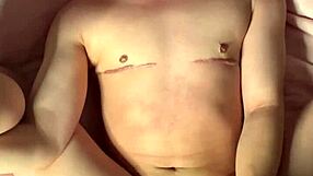 Ftm Kai Stares Intensely While Cumming Hard