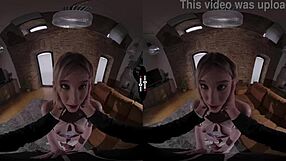 i'm blind bride in dark vr sucking shaved cock pov