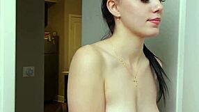 latina teen stepsis naked yoga bends over for stepbro's big cock doggystyle 😈💦