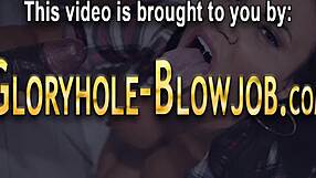 this gloryhole slut takes my big black cock deep down her throat