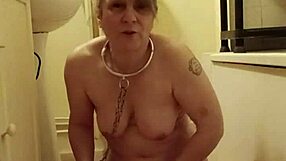 French housewife slut bent over for humiliation spanking and doggystyle slave sex