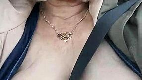 road trip flashes my bare tits to strangers