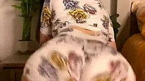 Sexy big ass twerks wildly before hard pounding