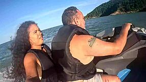 crazy jet ski antics on guarujá beach sp