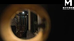 Newlywed Wife Cheats in Toilet Bent Over Vegetable Stall Owner's Big Cock Doggystyle