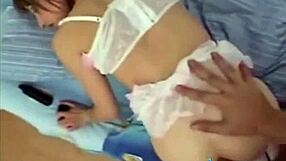 Beautiful Wife Takes Monster Cock Deep In Her Shaved Anal Hole