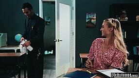 Creepy Janitor Dives Into Young Teens Hairy Beaver For Lick And Fuck