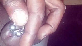Horny Pierced Cock Throbs for Action