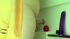 Peeping Neighbor Catches Big Tit Milf Shower Masturbation Ride