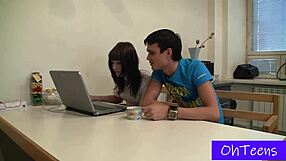 kveta and sam's first dorm roommate fuck feels sooo good...