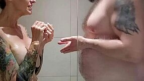 Molly McSquirts pisses in shower soaking tight pussy