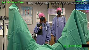 Doctor Tampa endures cum extraction by horny nurses backstage