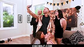 Three Horny Big Tits Big Ass Milfs Bend Over Cowgirl Ride Missionary Doggystyle To Please Ex-Husband Slave Style!