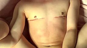 Ftm Kai Stares Intensely While Cumming Hard