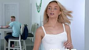 jojo austin's deepthroat blowjob leads to stepbro fuck