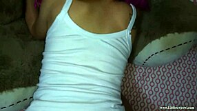 Hot little 18+ stepdaughter takes creampie from horny father in law doggystyle