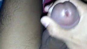 Amateur handjob hits with big cock thrill