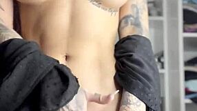 Susy Gala's Lingerie Tease Turns into Standing Pussy Masturbation Orgasm Show!