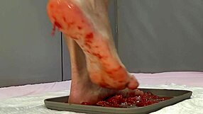 i pee on strawberries and trample with feet