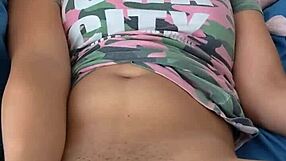 Pinay babe grinds pussy deep on her thickest dildo toy