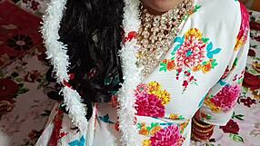 Indian Babysitter Takes Brother's Cock in Bedroom Creampie with Clear Hindi Audio