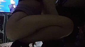 Tattooed Hottie Lifts Skirt for Waist-High Passionate Blowjob with Loose Hair!