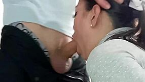 Young Latina Delivers Monster Cock Deepthroat Blowjob Ending In Facial Cumshot