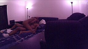 Ebony Wife Bent Over for Big Black Cock Doggystyle Pounding