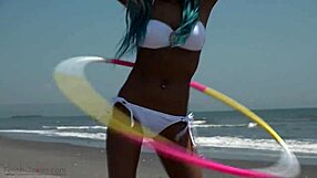 discover the smooth allure of a japanese model's belly button up close in intimate detail