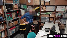 Officer Pounds Caught Thief's Tight Pussy As Fuck Toy