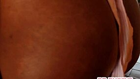 Silky African beauty sneaks tattooed bull for secret pounding behind husband's back