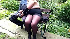 sexy mother in law begs for my hot cum all over her curvy bbw body outdoors