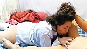 Executive secretary whore sucks boss cock and rims ass begging for raise!