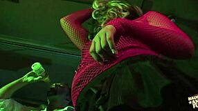 thick tattooed blonde rides cock anal then gulps deepthroat facial