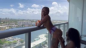 Destiny Mira And Majesty GET NASTY LICKING Wet Pussies In Miami Fuck Fest